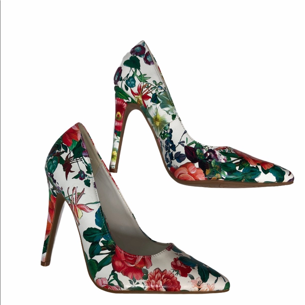 Floral 4.5 inch Heels. This is now a CLEARANCE ITEM.